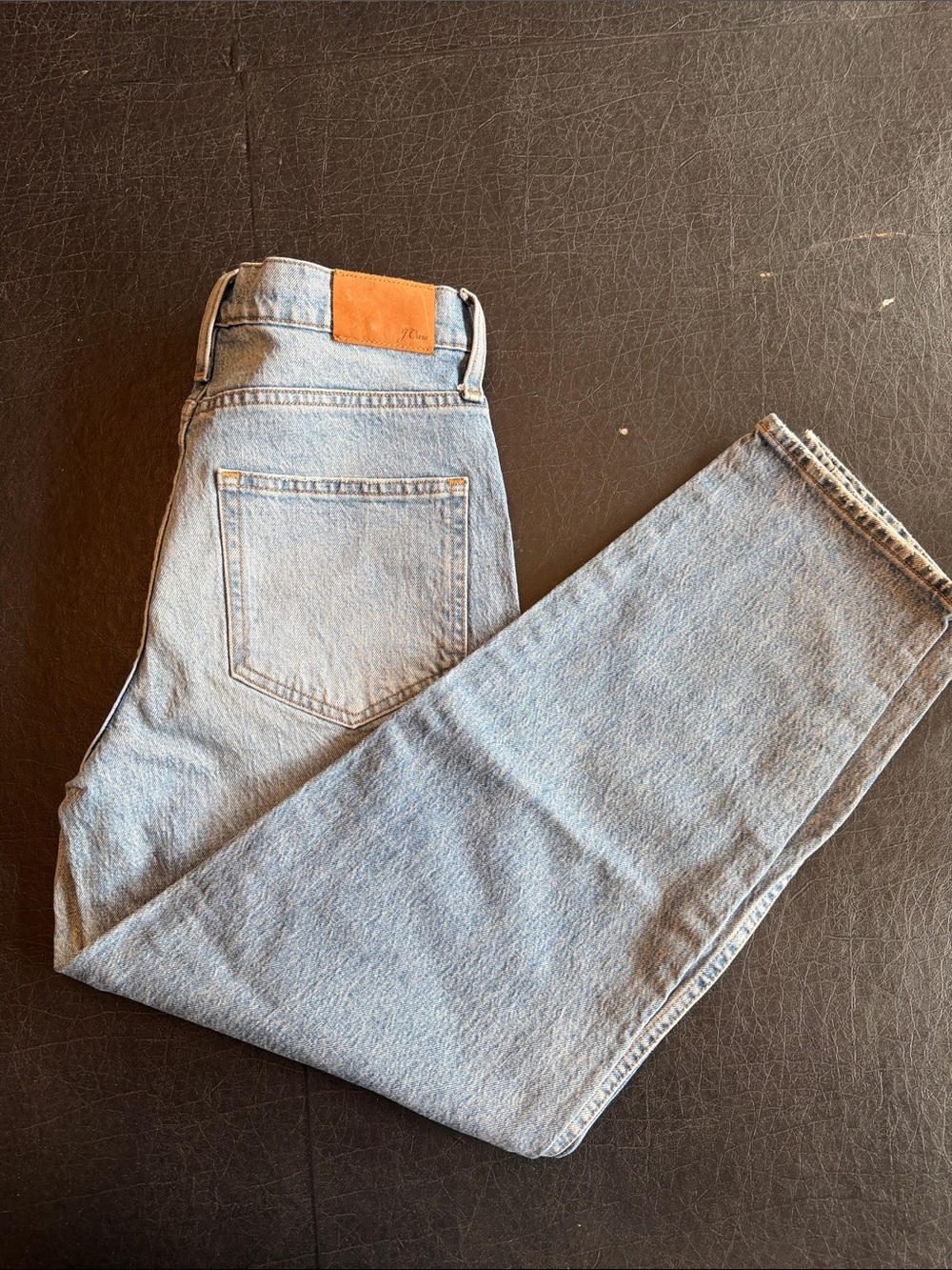 J. Crew Light Wash Relaxed Straight Jeans